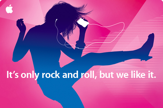Apple poster “Only Rock and Roll”