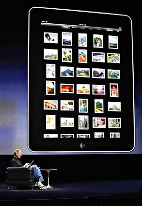 Steve Jobs shows off new Apple iPad January 27, 2010